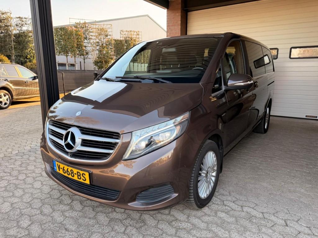 Mercedes-benz V-KLASSE V220 DC LED Leder stoelkoeling 360cam, Automaat, Bruin, Mercedes-Benz, Bedrijf