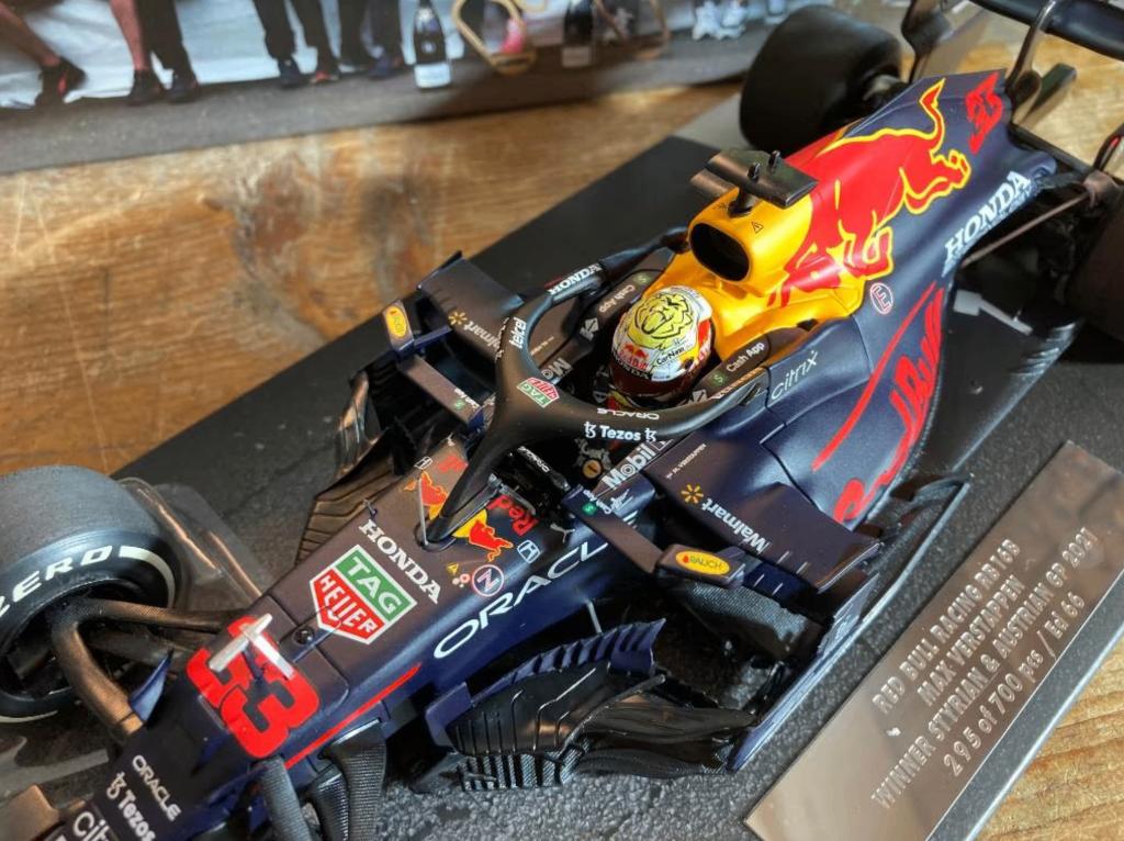 ✅ Max Verstappen editie 66 1:18 Austrian + Styrian 2021, Ophalen of Verzenden, Nieuw, Formule 1