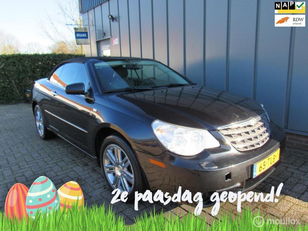Chrysler Sebring Cabrio 2.0 CRD Limited //APK//Airco//Cruise, Voorwielaandrijving, Cabriolet, Zwart, Leder
