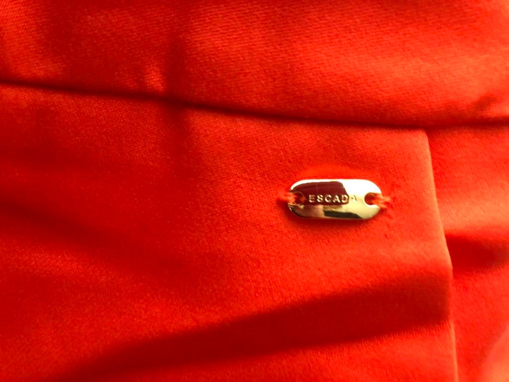 Escada damespantalon, Maat 38/40 (M), Verzenden, Oranje, Zo goed als nieuw