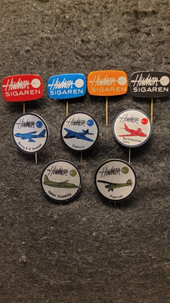 Hudson sigaren Roosendaal speldjes, Verzenden, Zo goed als nieuw, Merk, Speldje of Pin