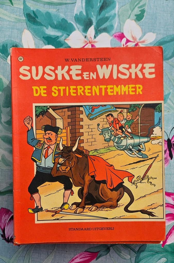 1e druk (1972) Suske en Wiske - De Stierentemmer (nr. 132), Eén stripboek, Ophalen of Verzenden, Gelezen, W. Vandersteen