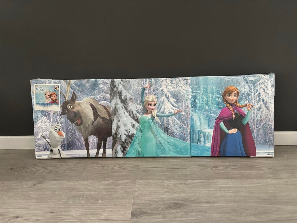 Frozen canvas drieluik, Kinderen en Baby's, Kinderkamer | Inrichting en Decoratie, Ophalen of Verzenden, Nieuw, Wanddecoratie