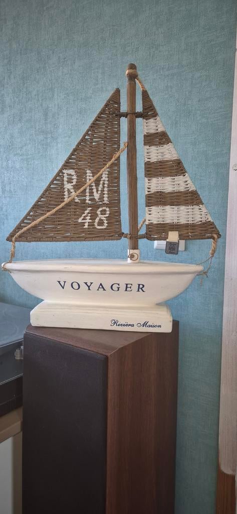 Riviera Maison zeilboot, Huis en Inrichting, Woonaccessoires | Spiegels, Ophalen of Verzenden, Rond, Minder dan 50 cm, Minder dan 100 cm