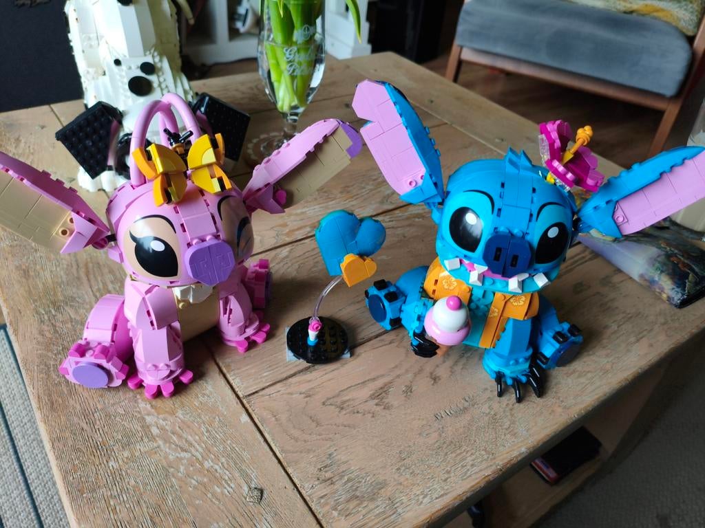 Lego Stitch (43249) & Angel (43257) compleet, Ophalen of Verzenden, Zo goed als nieuw, Complete set, Lego