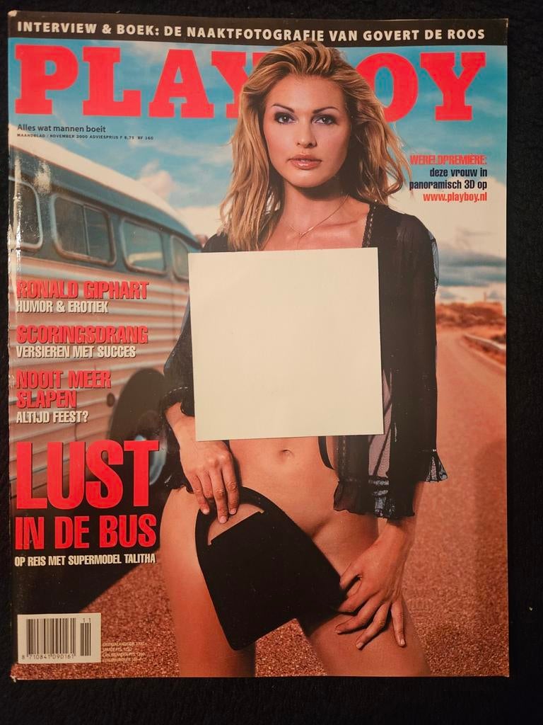 Playboy Magazine November 2000 - Supermodel Talitha, Ophalen of Verzenden, Gelezen, Overige typen