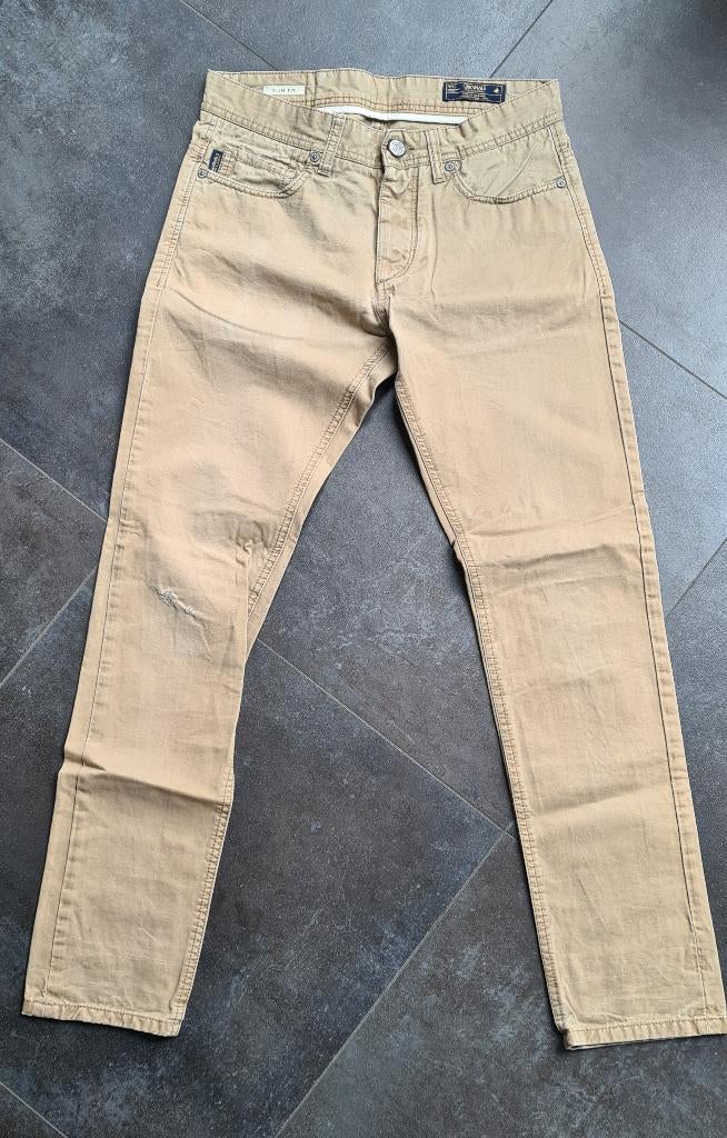 Katoenen broek Jack & Jones maat 30/32, Kleding | Heren, Broeken en Pantalons, Beige, Ophalen of Verzenden, Gedragen, Jack & Jones