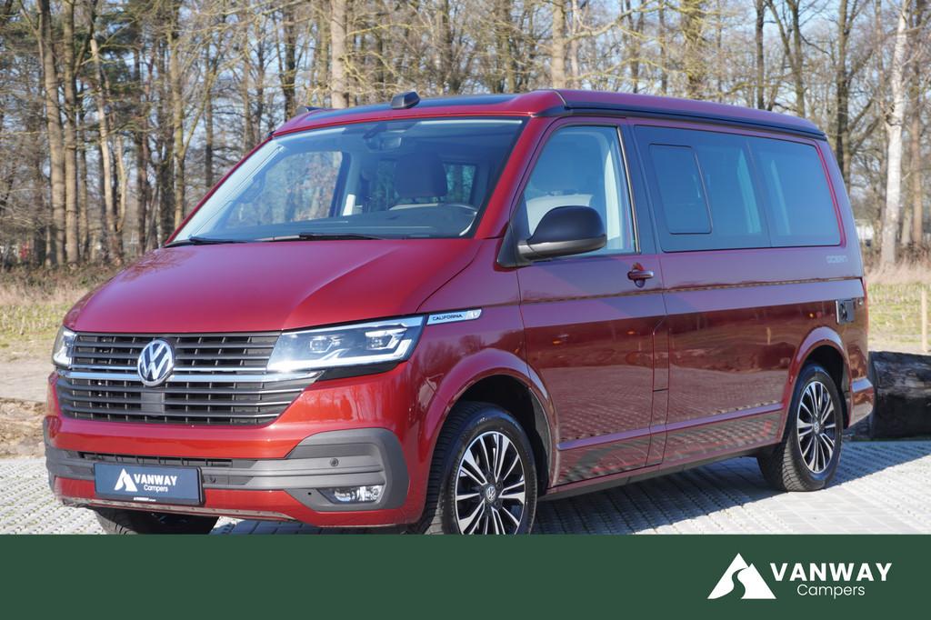 Volkswagen California Ocean T6.1 Edition 204pk Trekhaak Alca, Caravans en Kamperen, Automaat, Volkswagen, Bedrijf, Diesel