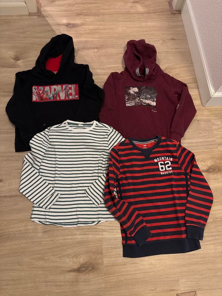 Jongens kledingpakket maat 140/146 - Truien & Longsleeve, Ophalen of Verzenden, Gebruikt, Jongen, Setje