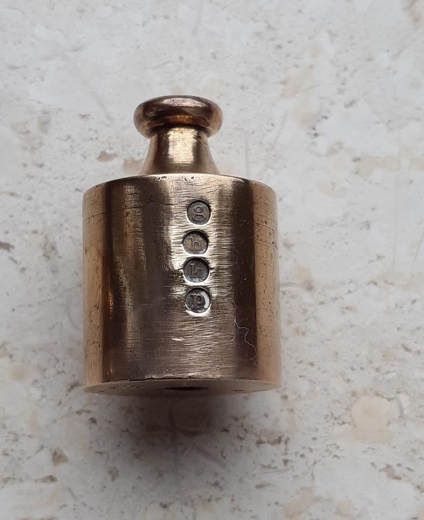 gewichtje 50 gram - gewichten (H5), Antiek en Kunst, Ophalen of Verzenden, Koper