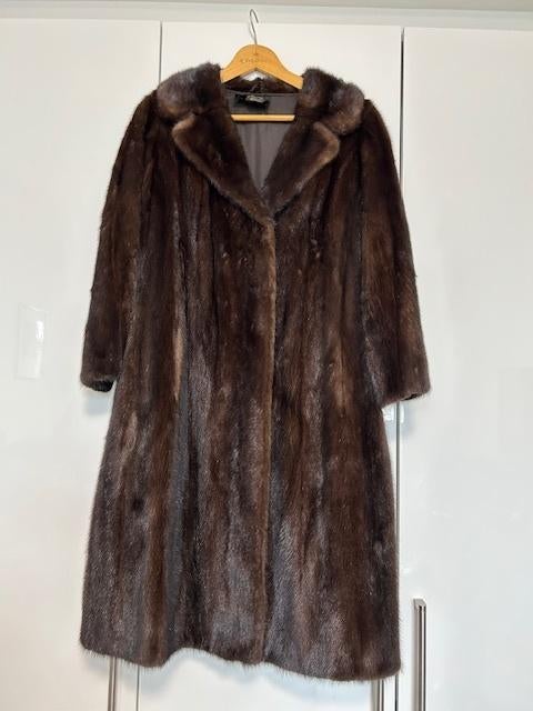 bontjas, Ophalen of Verzenden, Gedragen, Maat 38/40 (M), Bruin