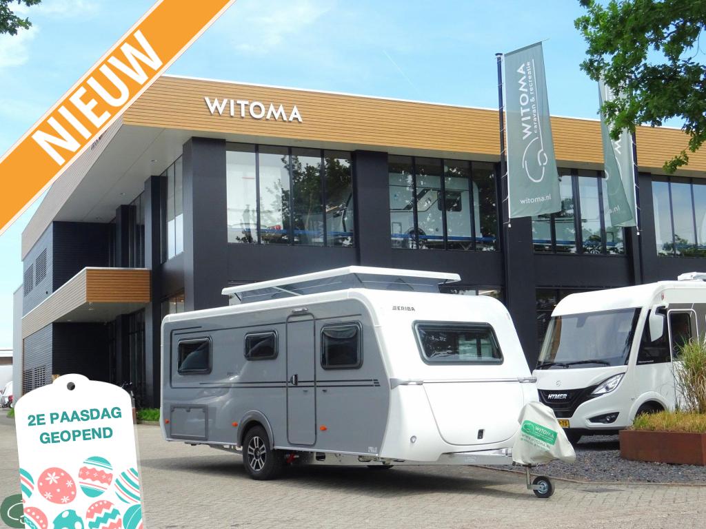 Eriba Feeling 442 Dit voorjaar op vakantie!, Caravans en Kamperen, Schokbreker, Standaardzit, Bedrijf, Tot en met 3