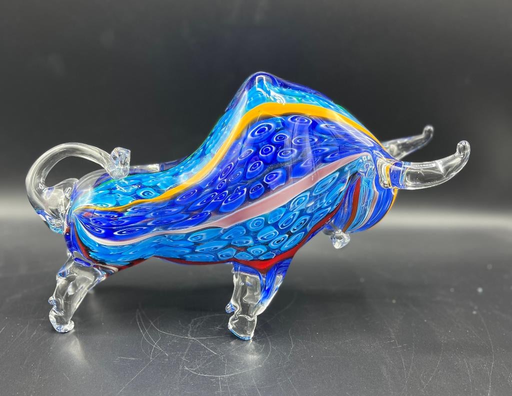 Mooie stier van glas., Ophalen of Verzenden