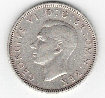 26-688 Engeland 1 shilling 1939, Verzenden, Overige landen, Losse munt, Zilver
