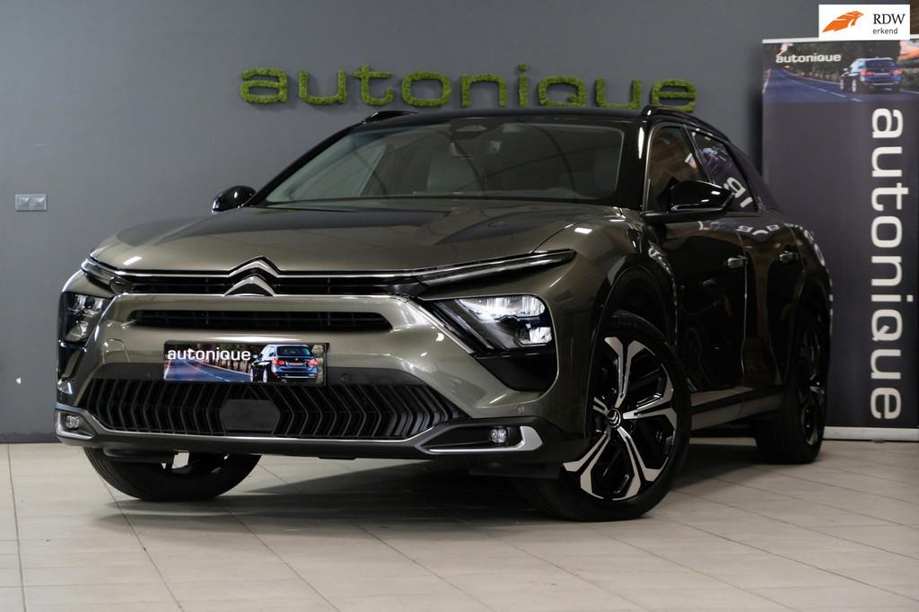 Citroen C5 X 1.2 PureTech SHINE *Vol Leder/Navi/Camera* 39dk, Gebruikt, Zwart, 1199 cc, Adaptive Cruise Control