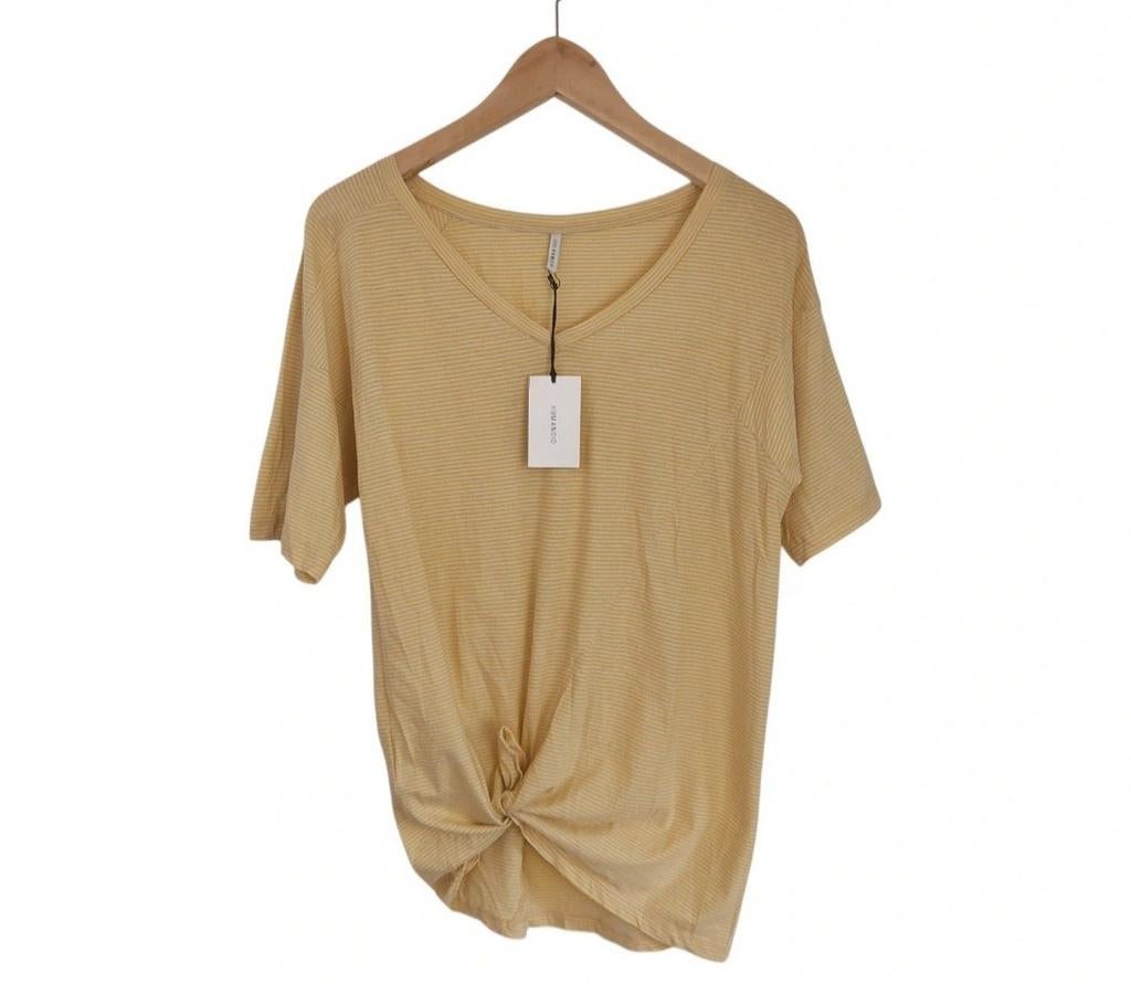 Humanoid T-shirt Joya Stripe Geel Maat L Nieuw!, Humanoid, Verzenden, Geel, Maat 42/44 (L)