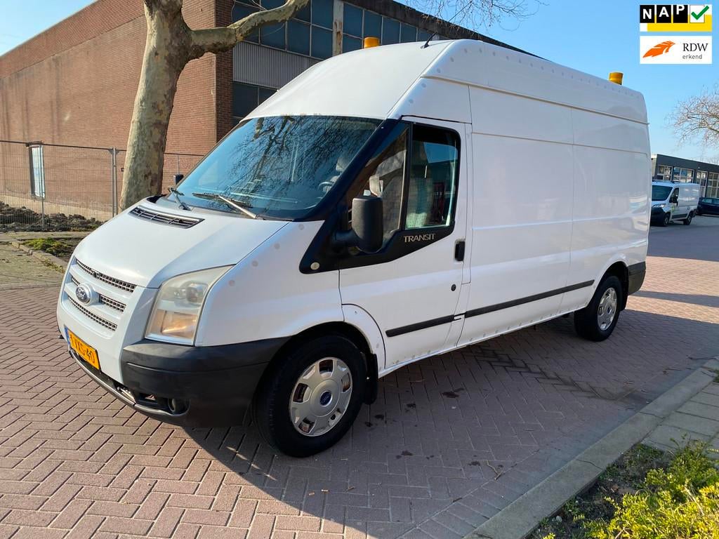 Ford Transit 350L 2.2 TDCI / Airco / 92KW=125PK / ACHTERWIEL, Auto's, Bestelauto's, 13 km/l, Euro 5, Gebruikt, Zwart