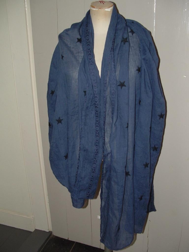 David & Alex oversized rechthoekige sjaal sterren shawl