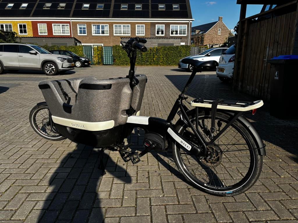 Gazelle Makki Load bakfiets | 500Wh | Recent onderhouden, Fietsen en Brommers, Fietsen | Bakfietsen, Gebruikt, Gazelle, 3 kinderen