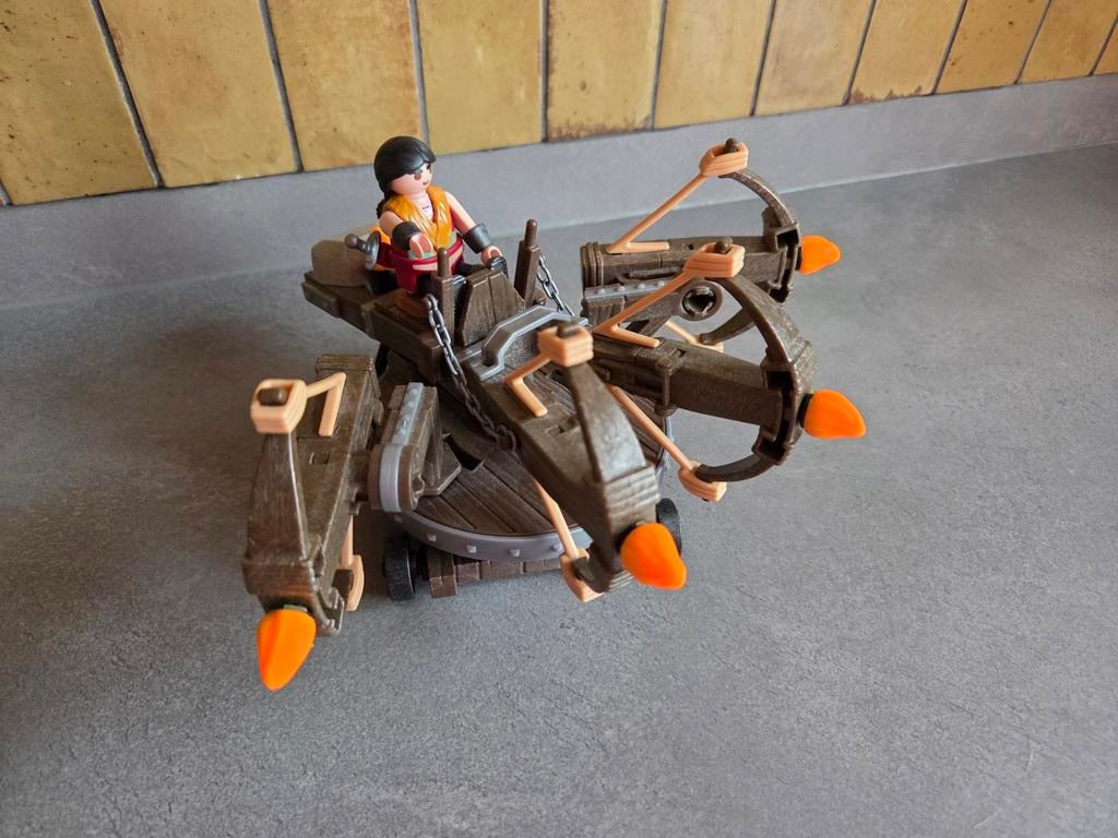 Playmobil Katapult met figuur, Ophalen of Verzenden, Zo goed als nieuw, Complete set
