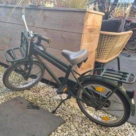 Kinderfiets POPAL groen, Ophalen