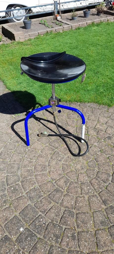 Skottelbraai met gasaansluiting, Ophalen