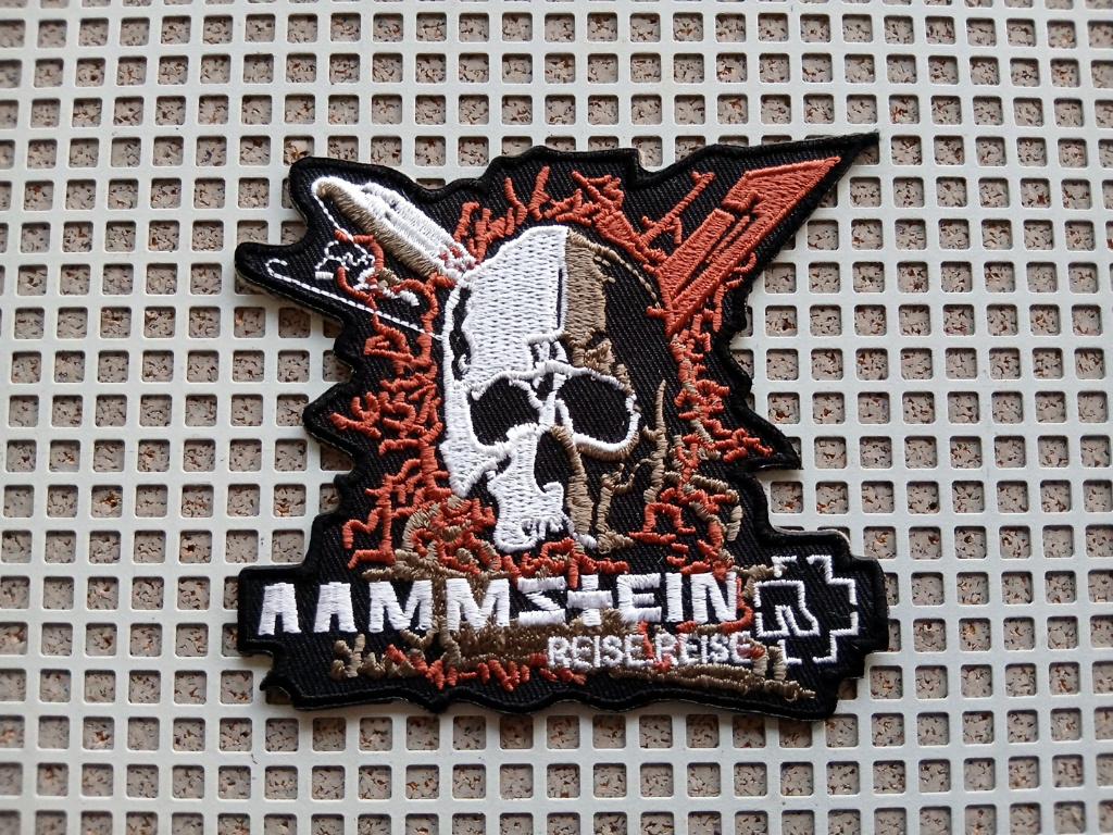 Rammstein zeer mooie reise reise shaped patch 11, Verzamelen, Verzenden, Nieuw, Kleding