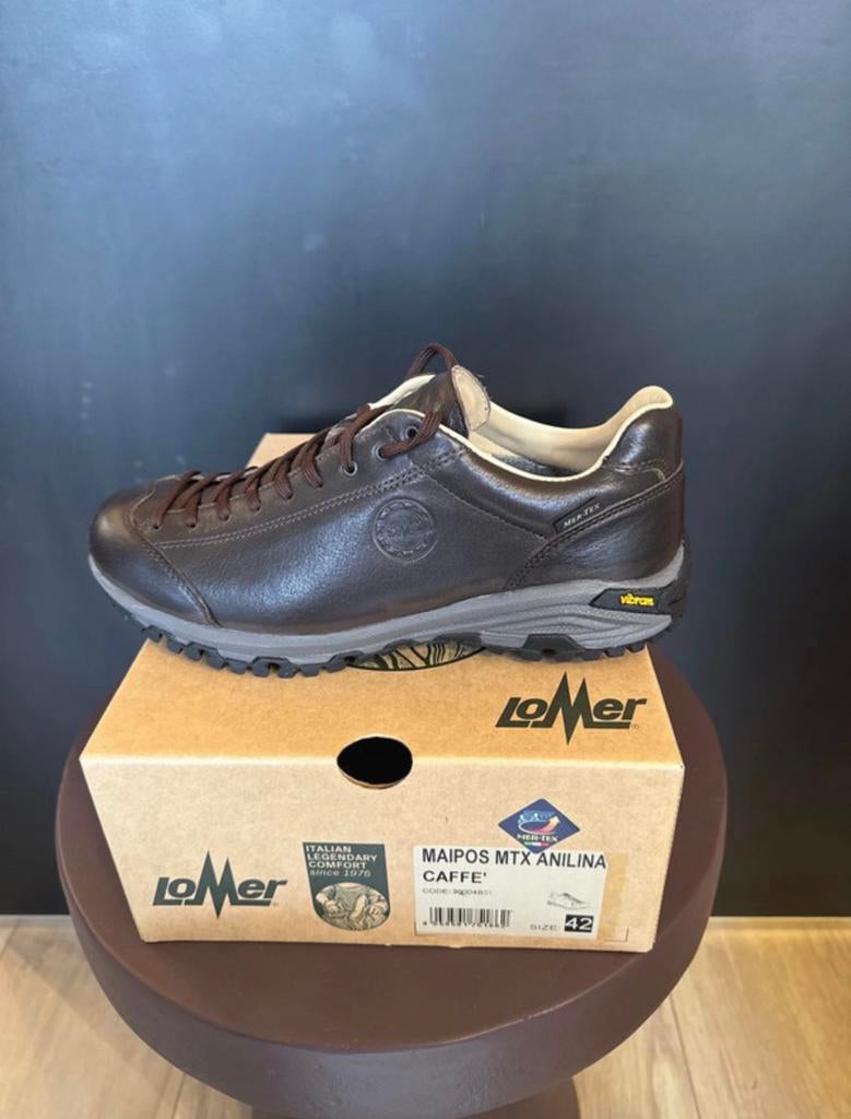 Lomer maipos mtx anilina, heren 42, Bruin, Nieuw, Ophalen of Verzenden, Wandelschoenen of Bergschoenen