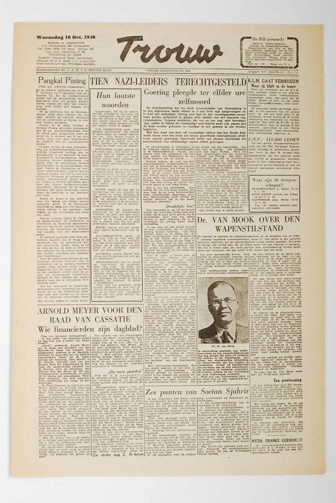 16 oktober 1946 - Trouw | Heruitgave 1994, Zo goed als nieuw, Verzenden, Amsterdam, Florence Uitgeverij