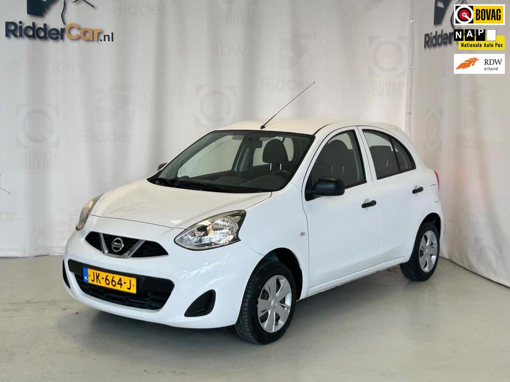 Nissan Micra 1.2 Visia Pack|NAP|1E EIG|PARK SENS|BLUETOOTH|A, Voorwielaandrijving, Gebruikt, 1198 cc, Wit