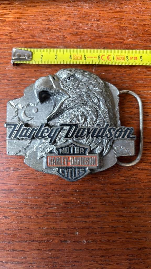 Buckle riemgesp Harley Davidson incl verz, Verzenden, Zo goed als nieuw, Overige kleuren, Minder dan 95 cm