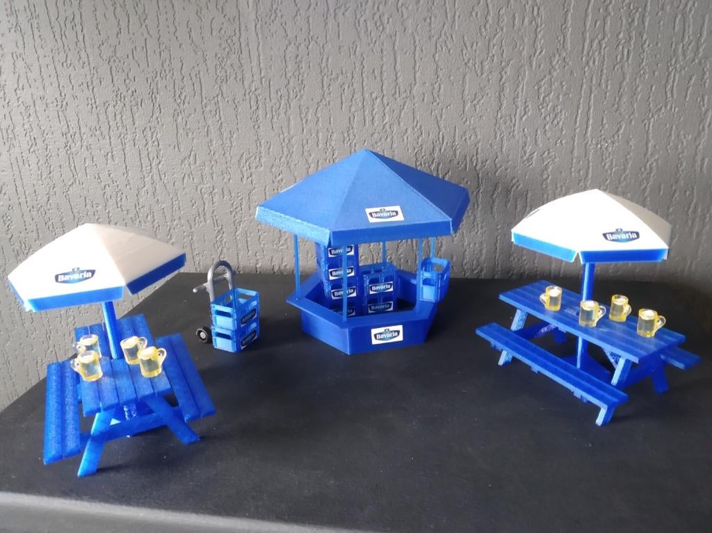 KORDAAT DOMMELSCH KROMBACHER SKOL BAVARIA picknickset, Ophalen of Verzenden, Nieuw, 1:32 tot 1:50