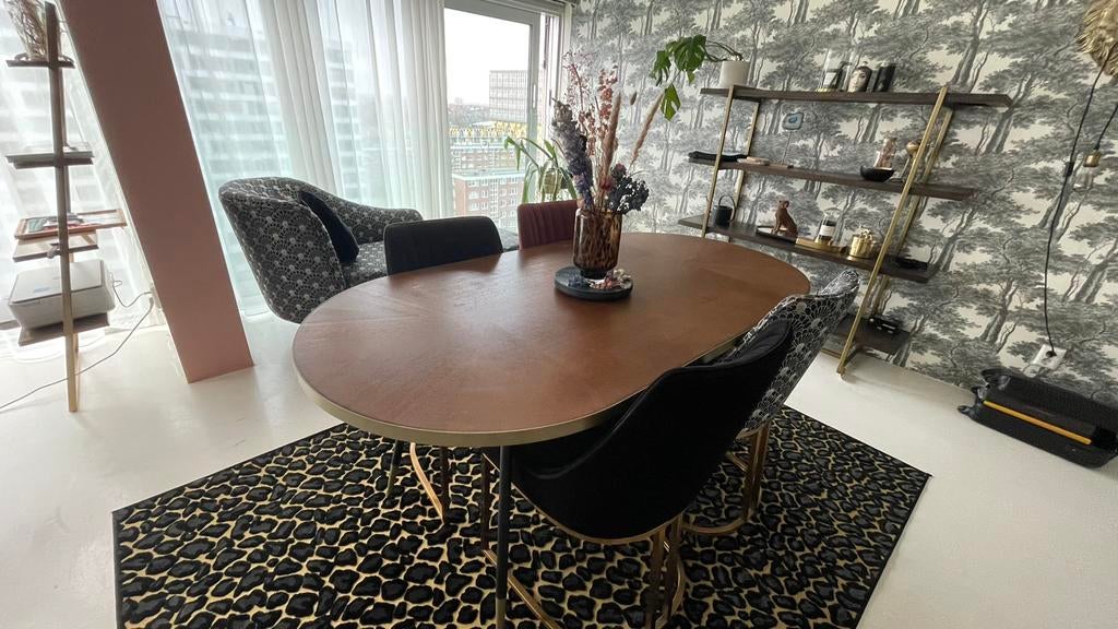 Bold monkey eettafel met stoelen, Ophalen, Zo goed als nieuw