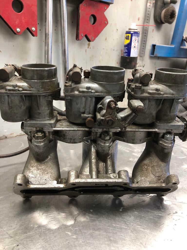 Saab 2 takt tripel Solex carburateurs, Ophalen of Verzenden, Gebruikt, Saab
