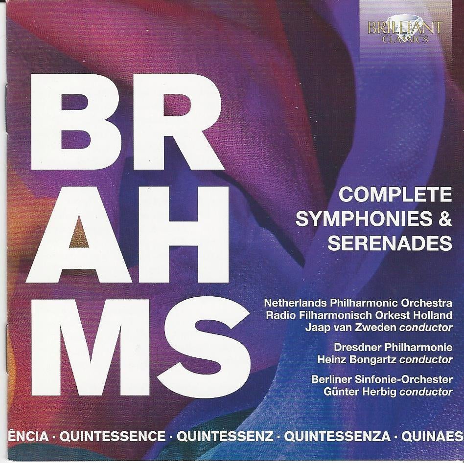 Brahms - Complete symphonies & serenades = 5cdBOX = 12,99, Ophalen of Verzenden, Classicisme, Zo goed als nieuw, Kamermuziek
