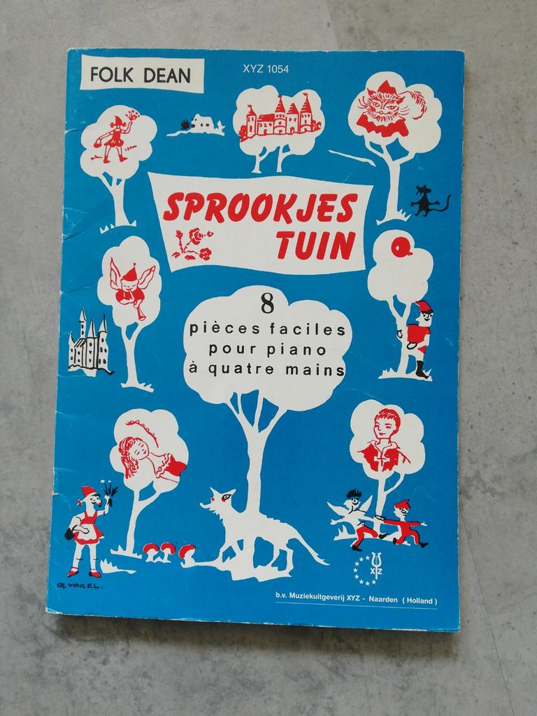 Sprookjes tuin, Folk Dean piano 4-mains, Muziek en Instrumenten, Bladmuziek, Gebruikt, Klassiek, Les of Cursus, Ophalen of Verzenden