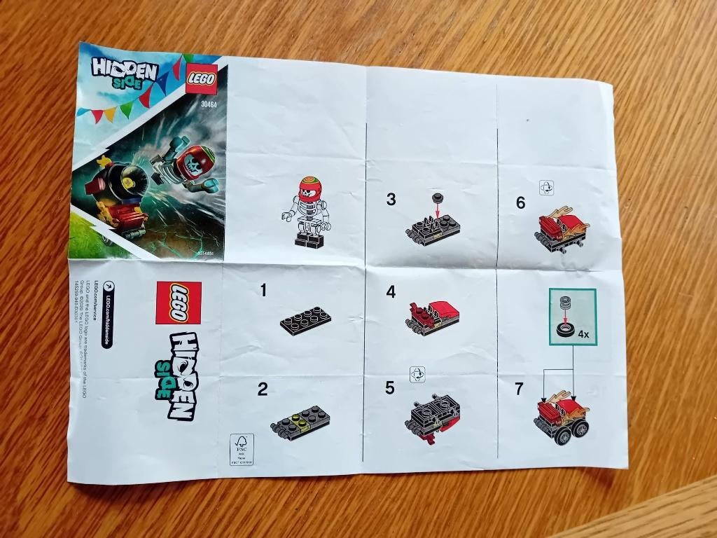 Lego bouwbeschrijving Hidden Side set 30464, Ophalen of Verzenden, Gebruikt
