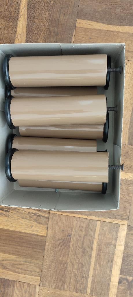 Bedpoten kunststof 20 cm, Overige materialen, 70 cm of minder, Bruin, Ophalen of Verzenden