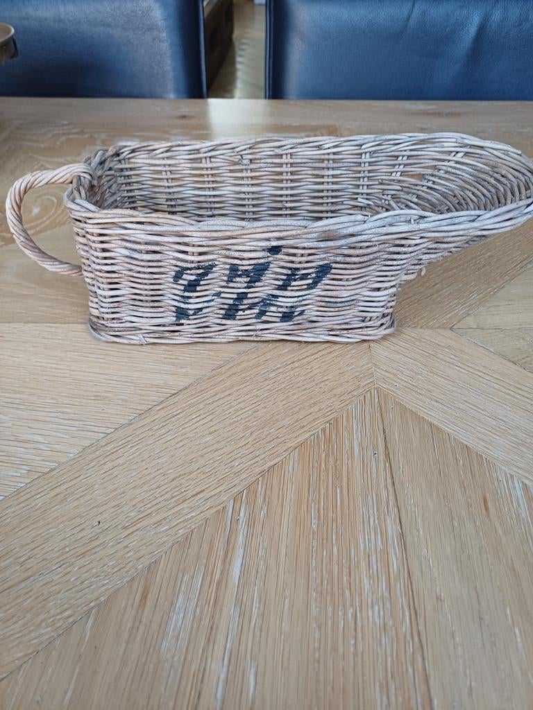 Rieten wijn fles houder, Ophalen, Rond, Overige materialen