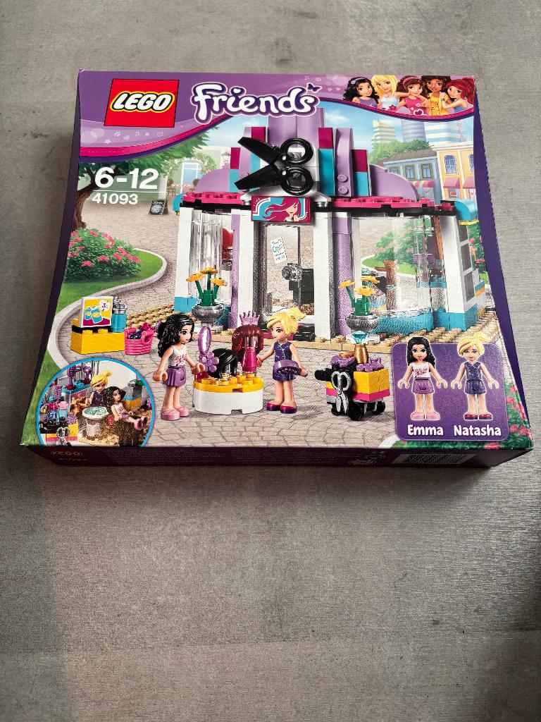 lego friends setnummer 41093 kapsalon, Ophalen of Verzenden, Zo goed als nieuw, Complete set, Lego