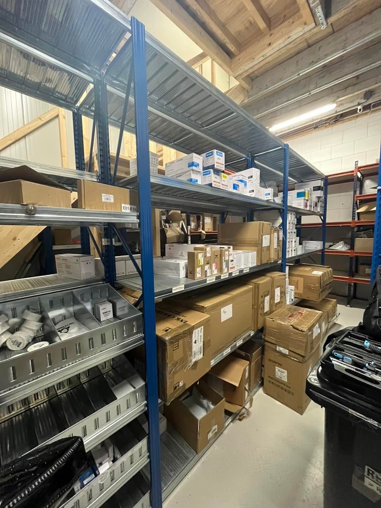 Legbordstelling / Magazijnstelling Metalsistem Complete set, Ophalen, Zo goed als nieuw