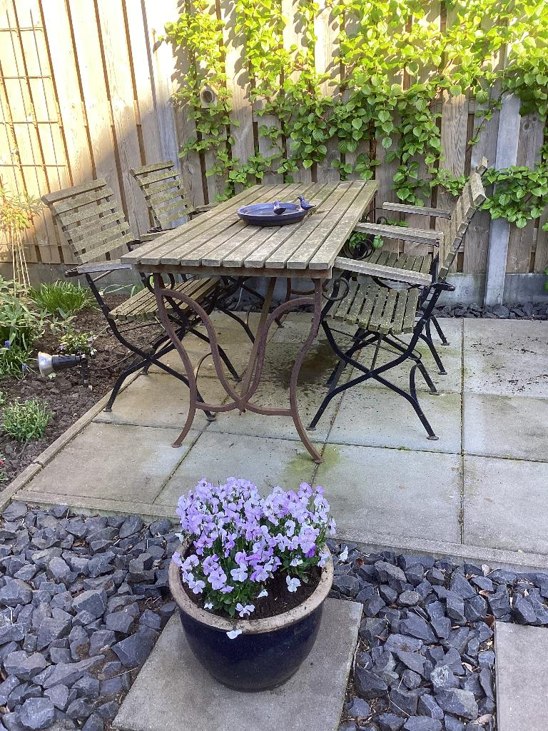 Tuinset, Ophalen, 4 zitplaatsen, Gebruikt, Tuinset