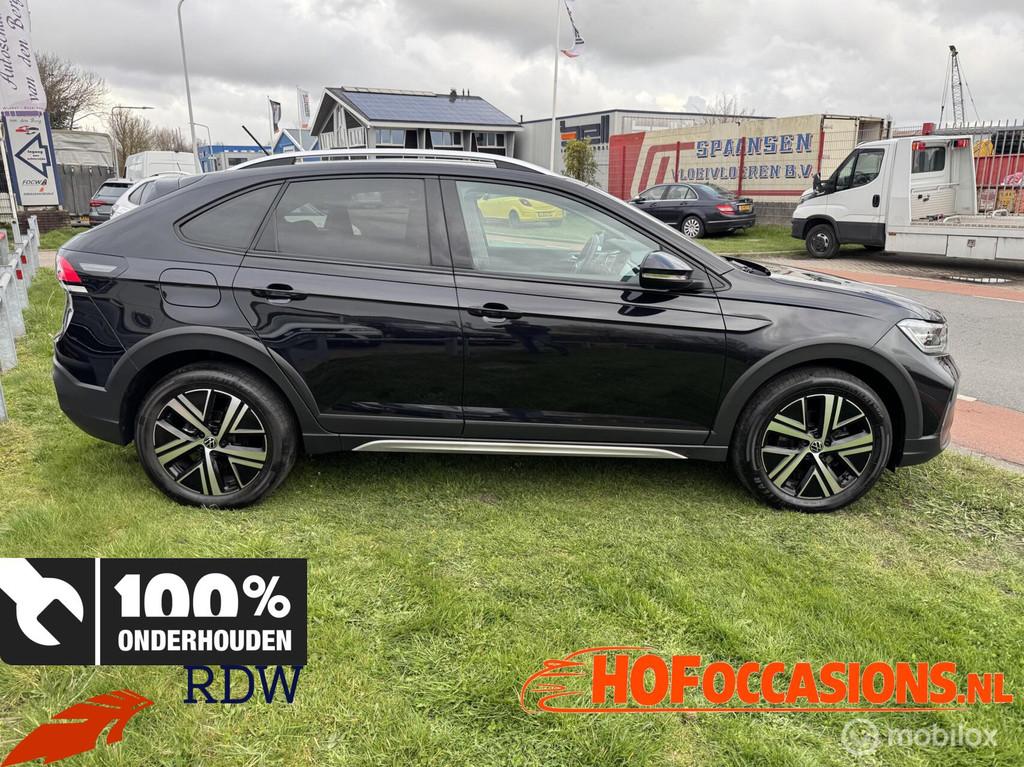 Volkswagen Taigo 1.0 TSI Style AUTOMAAT IQ/LED/ACC/CAMERA, Auto's, Adaptive Cruise Control, Gebruikt, Zwart, Leder en Stof