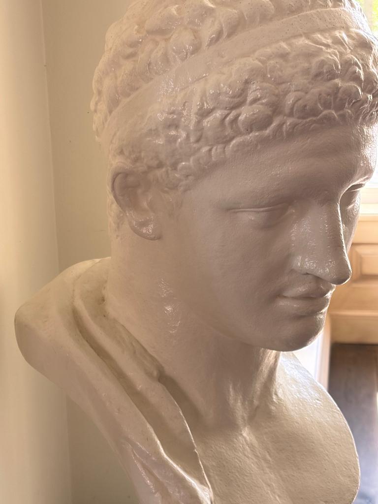 Borstbeeld, Ophalen, Geglazuurd, Buste, Man