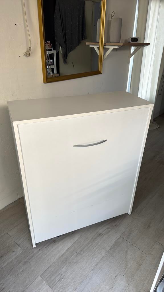 Opklapbed met kast 1 persoons, Ophalen, Zo goed als nieuw