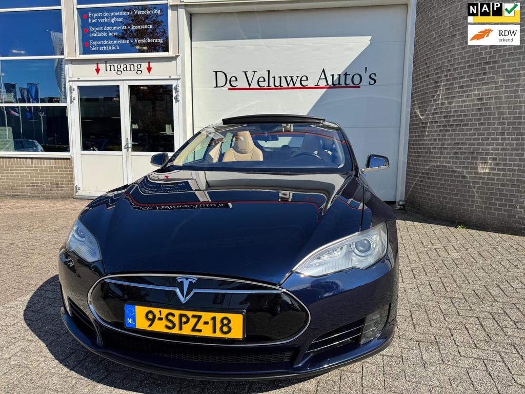 Tesla Model S 60 Base|Free Supercharge|Pano|Camera|306PK, Achterwielaandrijving, Gebruikt, Beige, 1974 kg