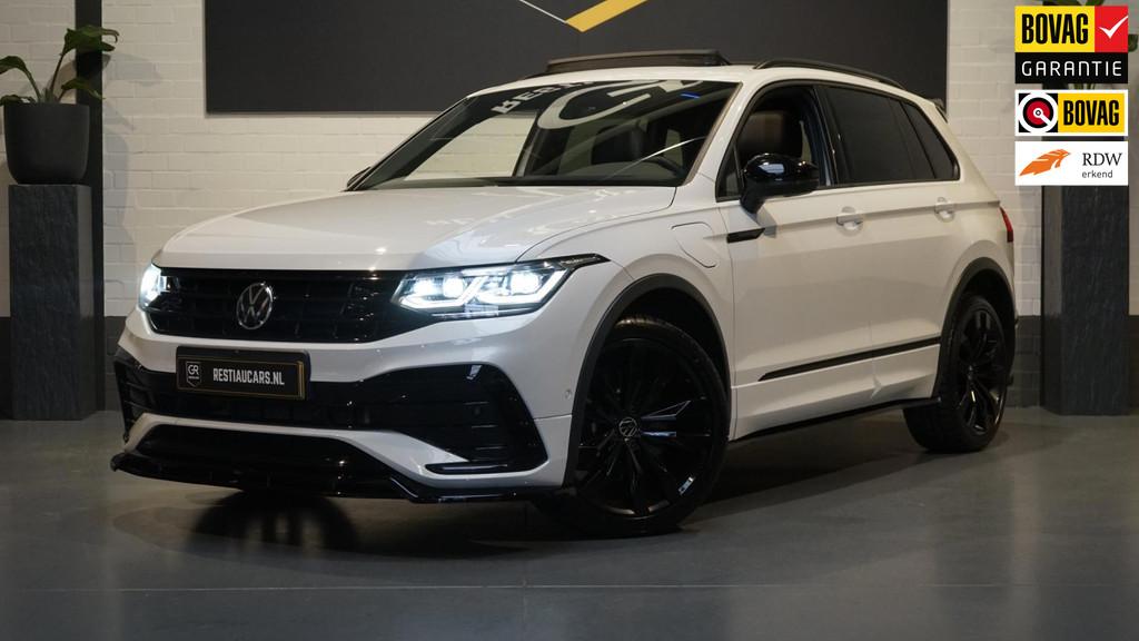 Volkswagen Tiguan 1.4 TSI eHybrid 245PK R-Line Maxton BLACKS, 4 cilinders, USB, Wit, Hybride Elektrisch/Benzine