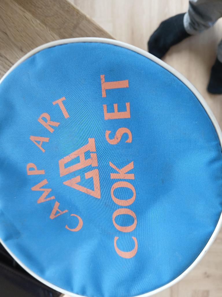 pannenset kampeerset in foudraal kookset campart licht, Ophalen of Verzenden, Gebruikt