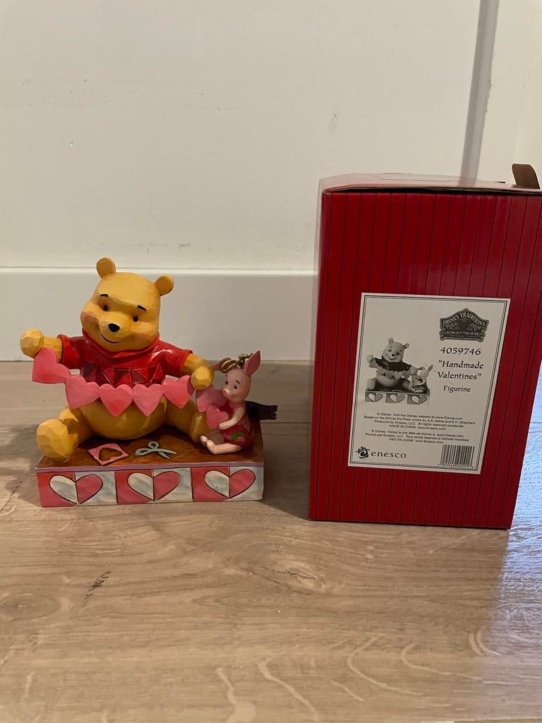Disney Traditions Jim Shore Winnie de Poeh & Knorretje, Ophalen of Verzenden, Winnie de Poeh of vrienden, Zo goed als nieuw, Beeldje of Figuurtje