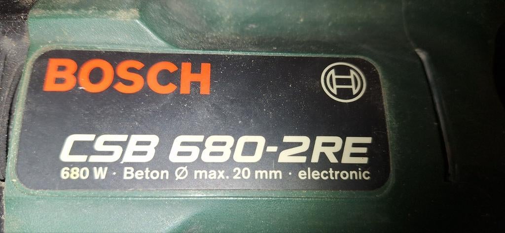 Bosch CSB 680-2RE Klopboormachine 680W, Boormachine, Ophalen of Verzenden, Variabele snelheid, Gebruikt